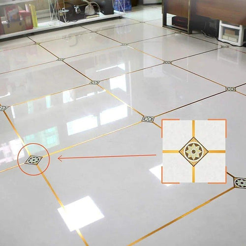 12-Pieces Tile stickers with gap sealing tape