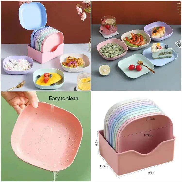 10-Pieces Plastic Set with Holder