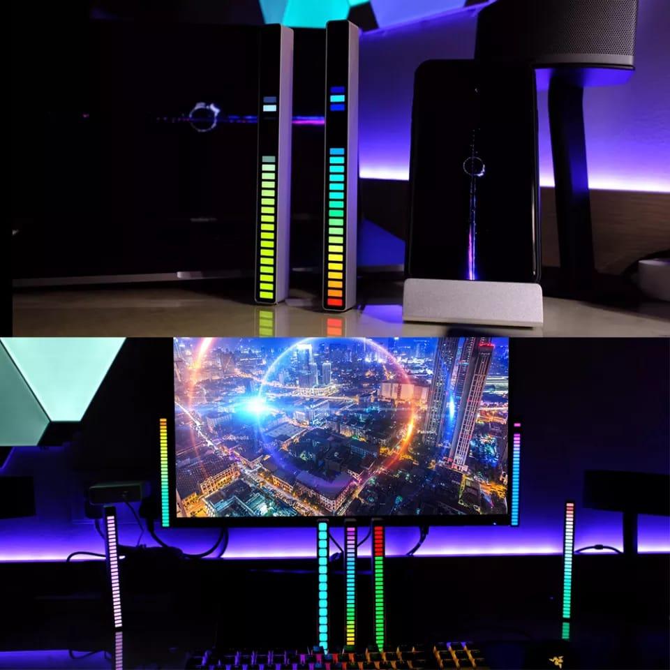Colorful Sound Control Light USB/32 LED Voice Activated Pickup Rhythm Strip Light