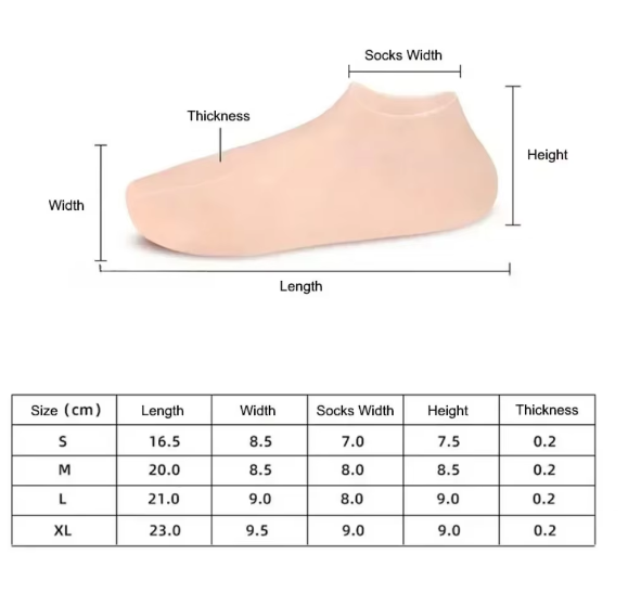 Silicone Moisturiser Sock