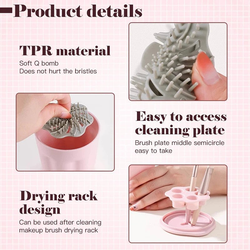 Makeup Brushes Cleaner With Holder