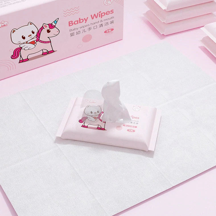 Kawai Cute Non Alcoholic Wet Tissue/Wipes 64 pieces