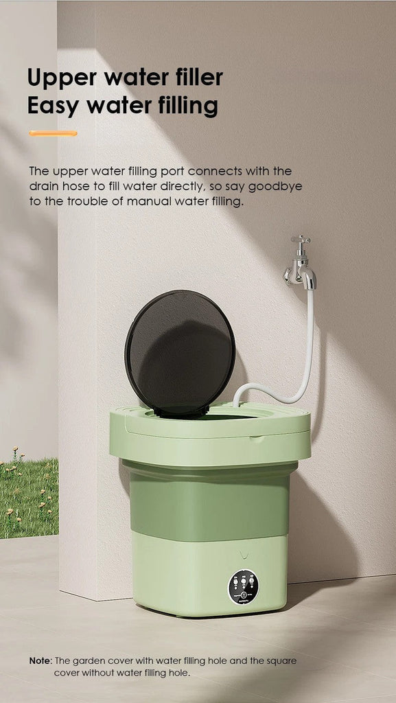 Portable Foldable Washing Machine With Dryer Bucket