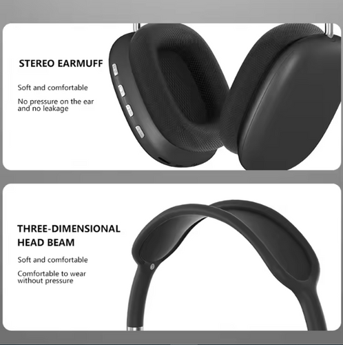 Air Pro Max Wireless Bluetooth Headphones - Noise Cancelling, TF Card Slot, Sports & Gaming