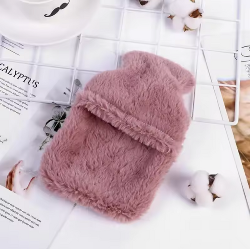 Cute Plush Hot Water Bottle - Menstrual & Period Pain Relief, Hand Warmer